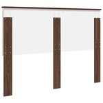 vidaXL Tête de lit Chêne brun 150 cm Bois d'ingénierie