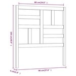 vidaXL Tête de lit 96x4x104 cm Bois massif de pin