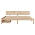 vidaXL Cadre de lit avec tiroirs sans matelas 180x200 cm
