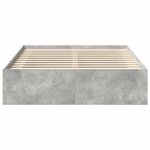 vidaXL Cadre de lit sans matelas gris béton 120x200 cm