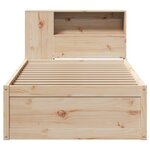 vidaXL Cadre de lit sans matelas 75x190 cm bois de pin massif