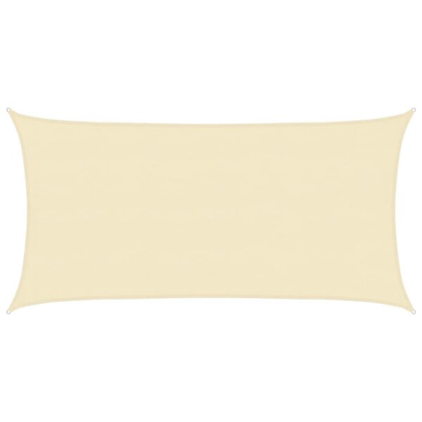 vidaXL Voile d'ombrage 160 g/m² Crème 4x7 m PEHD
