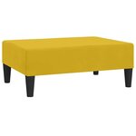 vidaXL Repose-pied Jaune 78x56x32 cm Velours