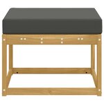 vidaXL Hocker d'extérieur Bois d'Acacia Massif Blanc