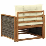 vidaXL Sofa de milieu extérieur Bois d'Acacia Massif Naturel