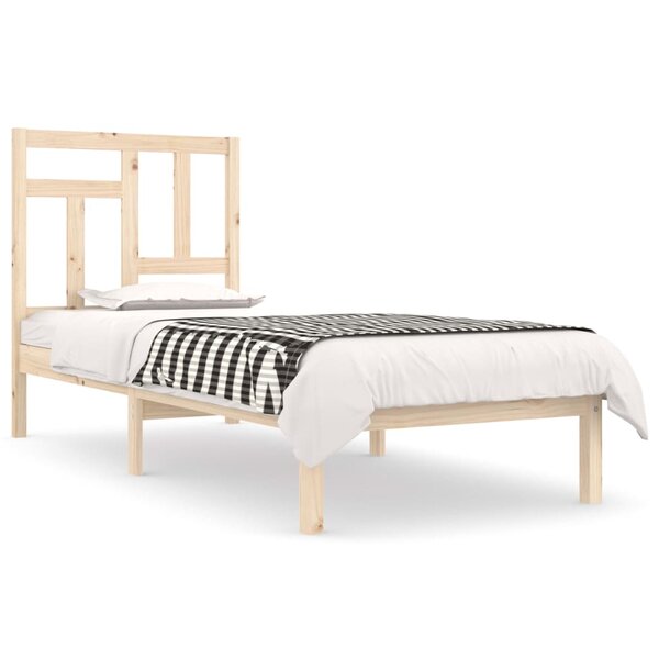vidaXL Cadre de lit bois de pin massif 90x200 cm