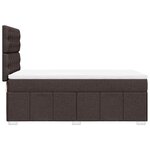 vidaXL Sommier à lattes de lit avec matelas Marron foncé 90x200 cm