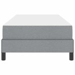 vidaXL Lit à ressorts avec matelas Gris clair 100 x 200 cm tissu