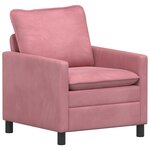 vidaXL Ensemble de Canapés 2 Pièces Rose Velours