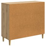 vidaXL Buffet Chêne artisanal 89 x 34 5 x 80 cm Bois d'ingénierie