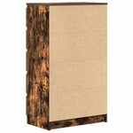 vidaXL Commode Chêne fumé 60x36x103 cm Bois d'ingénierie