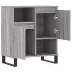 vidaXL Buffet Sonoma gris 60x35x70 cm Bois d'ingénierie