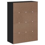 vidaXL Dessus pour buffet VIKEN noir bois d'ingénierie