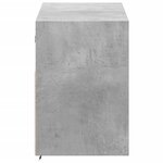 vidaXL Meuble TV mural avec lumières LED gris béton 100x31x45 cm