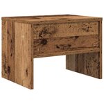 vidaXL Cabinet de chevet 2 Pièces Bois ancien 40 x 40 x 30 cm