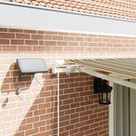 vidaXL Auvent Rétractable avec Vert et jaune 450 ×300 cm tissu
