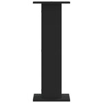 vidaXL Supports pour plantes 2 Pièces noir 30x30x80 cm bois d'ingénierie