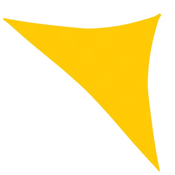 vidaXL Voile d'ombrage 160 g/m² Jaune 3 5x3 5x4 9 m PEHD