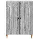 vidaXL Buffet Sonoma gris 66 x 34 5 x 90 cm Bois d'ingénierie