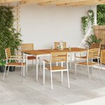 vidaXL Ensemble de Salle à Manger de Jardin 7 Pièces