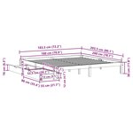 vidaXL Cadre de lit avec tiroirs sans matelas 180x200 cm