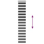 vidaXL Store zèbre noir 40x230 cm largeur du tissu 35 9 cm polyester