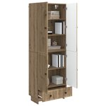 vidaXL Ensemble de Meubles 2 Pièces Chêne artisanal 66 x 34 5 x 95 cm