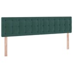 vidaXL Lit de Rangement avec matelas Vert foncé 90 x 200 cm