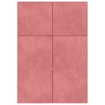 vidaXL Canapé-lit pliable 140 x 67 x 45 cm Rose