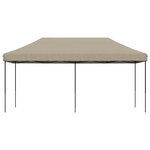 vidaXL Tente de fête Taupe 292 x 580 x 315 cm Tissu Oxford