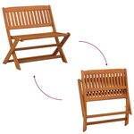 vidaXL Banc d'enfants Marron 61 x 38 x 57 cm Bois d'eucalyptus massif