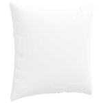vidaXL Coussins de canapé 2 Pièces Blanc 60 x 60 cm tissu