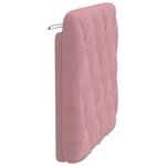 vidaXL Coussin de tête de lit rose 90 cm velours
