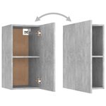 vidaXL Ensemble de meubles TV 3 Pièces Gris béton Bois d'ingénierie
