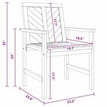 vidaXL Ensemble de salle à manger pour jardin 5 Pièces Marron