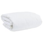 vidaXL Ensemble de Duvet avec oreiller 3 Pièces Blanc Plume de canard