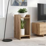 vidaXL Support de Plante 2 pièces Chêne artisanal 30 x 30 x 60 cm
