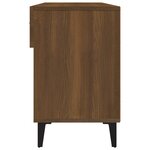 vidaXL Meuble à chaussures Chêne marron 102x35x55 cm Bois d'ingénierie