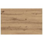 vidaXL Table basse chêne artisanal 80 x 50 x 40 cm Bois d'ingénierie