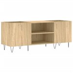 vidaXL Armoire à disques chêne sonoma 121x38x48 cm bois d'ingénierie