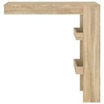vidaXL Table bar murale Chêne Sonoma 102x45x103 5 cm Bois d'ingénierie