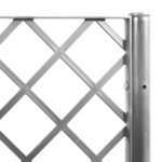 vidaXL Jardinière avec treillis gris clair 40x40x142 cm PP