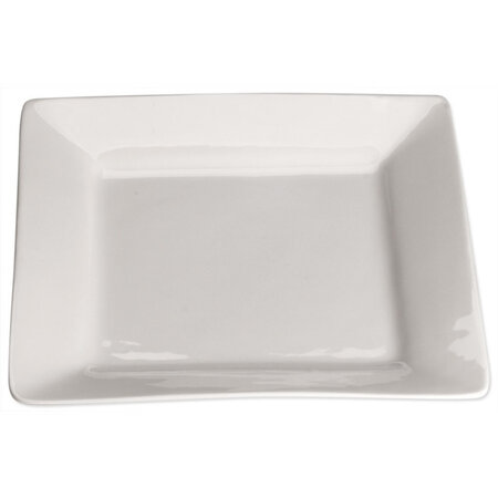Assiette carrée porcelaine elegantia 200 x 200 - lot de 4 - stalgast - porcelaine200 200x28mm