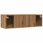 vidaXL Meubles TV muraux 2 Pièces chêne artisanal 100x30x30 cm