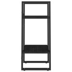 vidaXL Bibliothèque à 2 niveaux Noir 40x30x70 cm Bois de pin massif