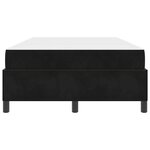 vidaXL Cadre de lit avec matelas Noir 120 x 190 cm tissu