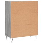 vidaXL Buffet sonoma gris 69 5x34x90 cm bois d'ingénierie