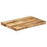 vidaXL Dessus de table bord vivant 60x40x2 5 cm bois de manguier brut