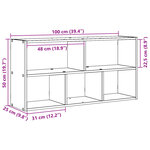 vidaXL Étagère murale sonoma gris 100x25x50 cm bois ingénierie