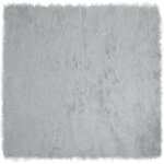 vidaXL Tapis en fausse Tafalla Gris 160 x 160 cm Polyester